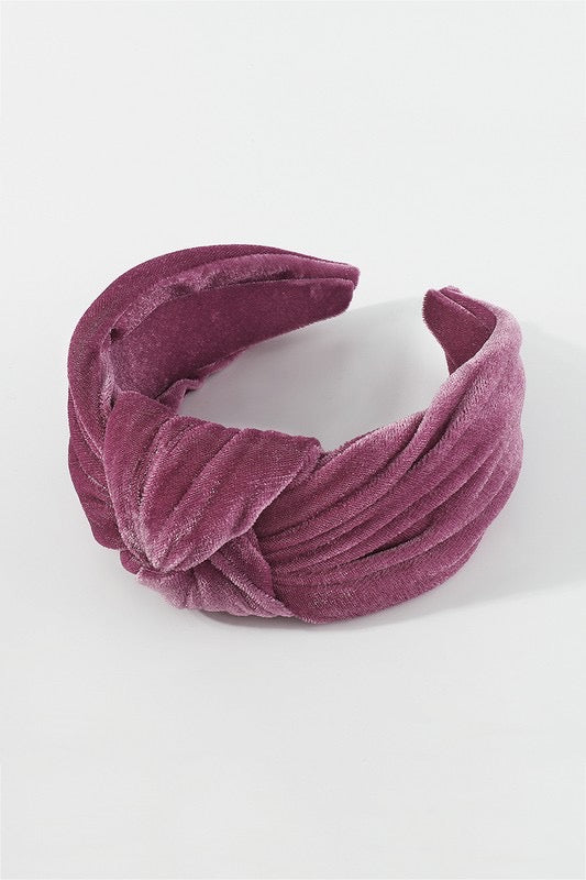Mauve Velvet Headband