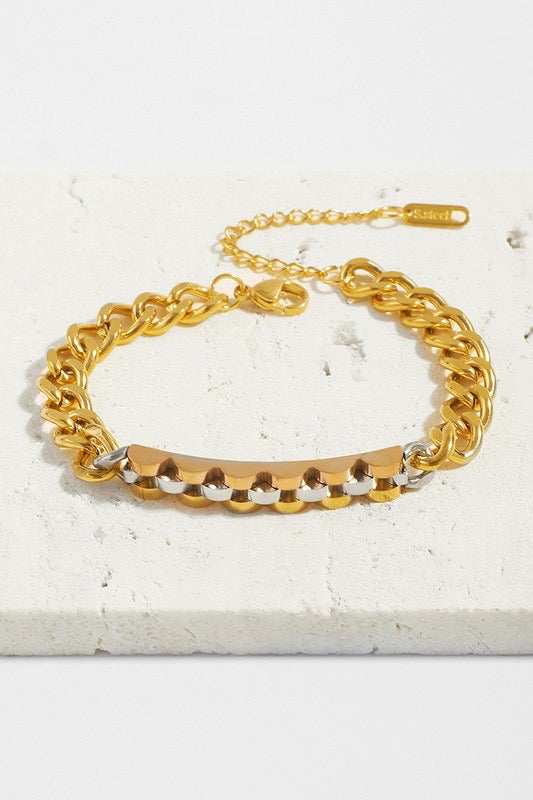 Multi Gold Chain Bracelet