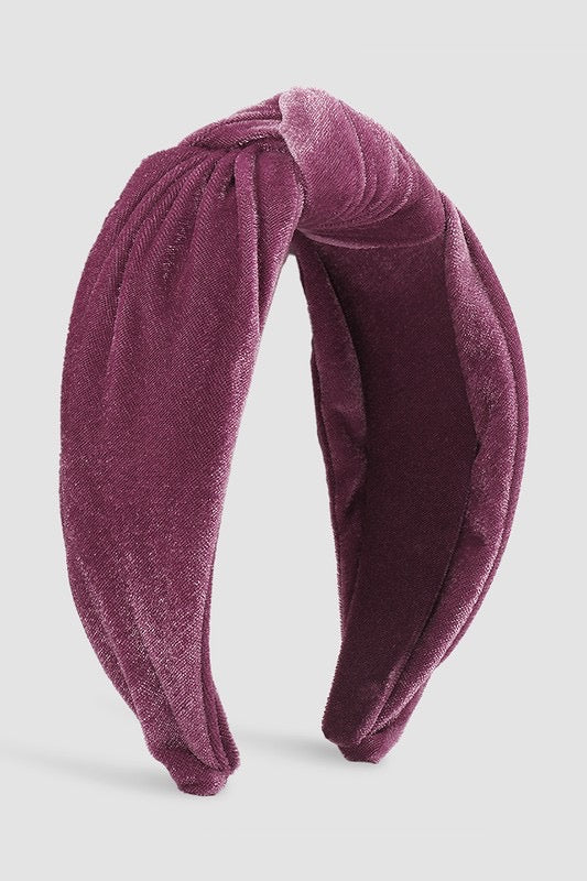 Mauve Velvet Headband